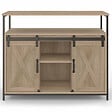 ID MARKET - Buffet 100 cm QUEBEC 2 portes grange coulissantes design industriel - vignette
