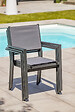 DCB GARDEN - Fauteuil de jardin empilable alu et toile plastifiéee - TOLEDE - vignette