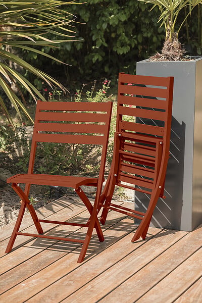 CITY GARDEN - Chaise de jardin pliante en aluminium - MARIUS - large
