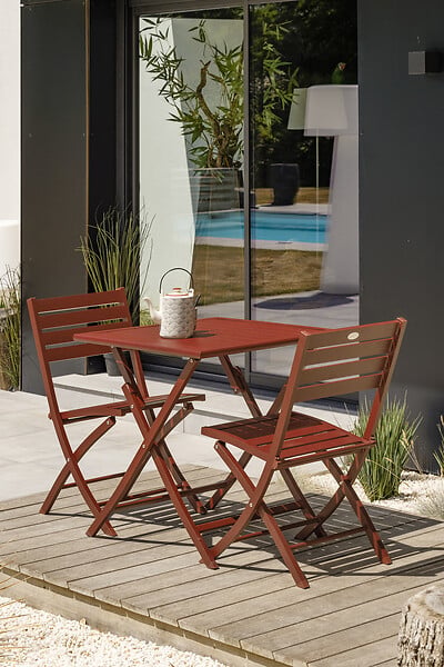 CITY GARDEN - Chaise de jardin pliante en aluminium - MARIUS - large