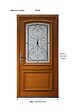 GD MENUISERIES - Porte d'entrée Bois Vitrée Adele, H215 x L90 cm Côte Tableau p. Gauche - vignette