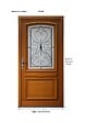 GD MENUISERIES - Porte d'entrée Bois Pleine Garnier, H215 x L90 cm Côte Tableau, p.Droit - vignette