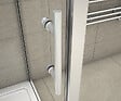 AICA SANITAIRE - Cabine de douche coulissante en forme U 110x70x70x190cm en 5mm verre de sécurité, AICA porte de douche coulissante 110cm + 2 parois latérales - vignette