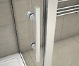 AICA SANITAIRE - Cabine de douche coulissante en forme U 100x100x100x190cm en 5mm verre de sécurité, AICA porte de douche coulissante 100cm + 2 parois latérales - vignette