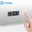 AICA SANITAIRE - Miroir de salle de bain lumineux 160x80cm, Bluetooth + Loupe + Horloge + Anti-buée + Luminosité ajustable Miroir multifonctions - vignette