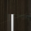 AICA SANITAIRE - Paroi de douche 70+30x200cm avec barre de fixation 140cm en carré, verre 8mm anticalcaire, AICA paroi de douche à l'italienne avec retour pivotant 30cm - vignette