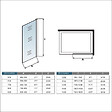AICA SANITAIRE - Aica Paroi De Douche 120x200cm Paroi De Douche à L'italienne En 8mm Verre Anticalcaire Style Moderne Avec Barre De Fixation Extensible Noire 70-120cm - vignette
