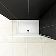 AICA SANITAIRE - AICA paroi de douche 110x200cm en 8mm verre anticalcaire paroi de douche à l'italienne - vignette