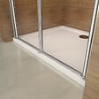 AICA SANITAIRE - Porte de douche battante 85x187cm porte de douche pivotante à 180°, en verre 6mm anticalcaire, installation en niche - vignette