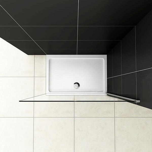 AICA SANITAIRE - AICA paroi de douche 100x200cm en 8mm verre anticalcaire paroi de douche à l'italienne - large
