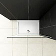 AICA SANITAIRE - AICA paroi de douche 100x200cm en 8mm verre anticalcaire paroi de douche à l'italienne - vignette