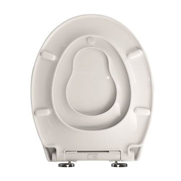SIAMP - Abattant de WC Generations premium Siamp - Déclipsable - Entraxe 95-185 mm - Blanc - Avec siège enfant - large