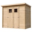 TIMBELA - TIMBELA M310 - Abri de jardin en bois - H200 x l239 x L142 cm / 2.63 m2 - vignette