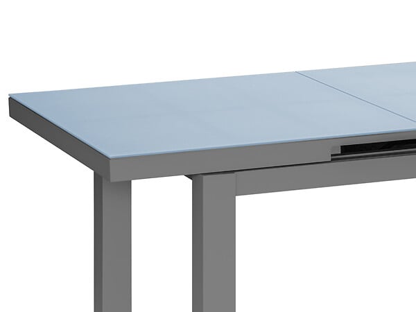 JARDILINE - Table à manger d'extérieur extensible en aluminium gris  Ibiza anthracite - 10/12 places - Jardiline - large
