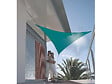 JARDIDECO - Voile d'ombrage triangulaire SERENITY - 5 x 5 x 5 m - Bleu Canard - Jardiline - vignette