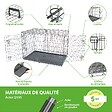 PAITSY - Cage pour chien Fortressoo2XL, caisse de transport pour grand chien 122x75x84cm, pliable, 2 portes, plateau amovible, utilisation interieur, Paitsy - vignette