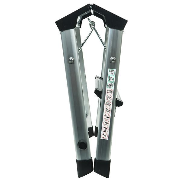 WERKAPRO - Marchepied pliable en aluminium 2 marches   H 40,4cm - large
