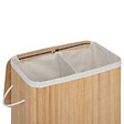 5 FIVE SIMPLY SMART - Panier à linge en Bambou 100L avec 2 bacs de tri H 63 cm - vignette