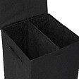 5 FIVE SIMPLY SMART - Panier à linge Noir 74L avec 2 compartiments H 60 cm - vignette