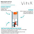 VITRA - Vitra  V-Fix Core bâti support pour WC, 1.12 M (732-5800-01) - vignette
