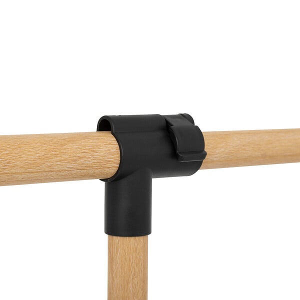 5 FIVE SIMPLY SMART - Portant à vêtements en métal effet Bois extensible hauteur et largeur H 160 cm - large