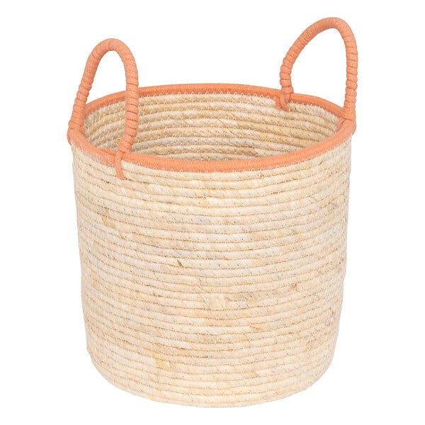 ATMOSPHERA - Lot de 2 Paniers de rangement en fibres naturelles tressées - large