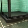 AICA SANITAIRE - AICA cabine de douche Noire 90x90x195cm cabine de douche battante l'accès d'angle en 8mm verre anticalcaire - vignette
