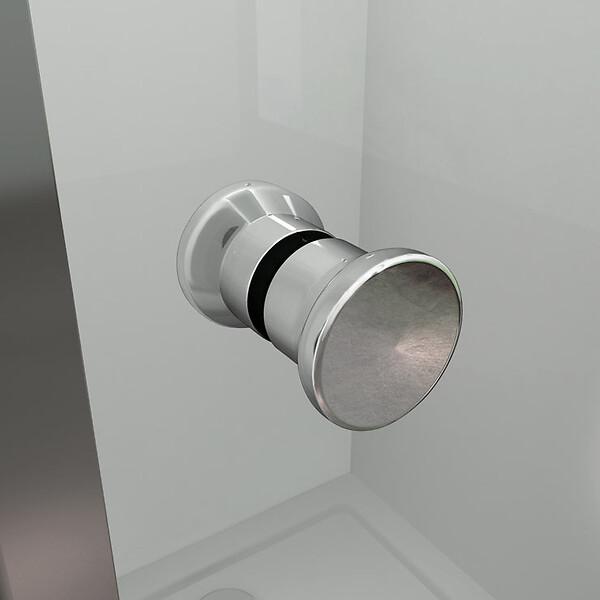 AICA SANITAIRE - AICA cabine de douche pliante 100x80x185cm, porte de douche pliante 100cm avec une paroi de douche fixe, verre de sécurité et transparent - large