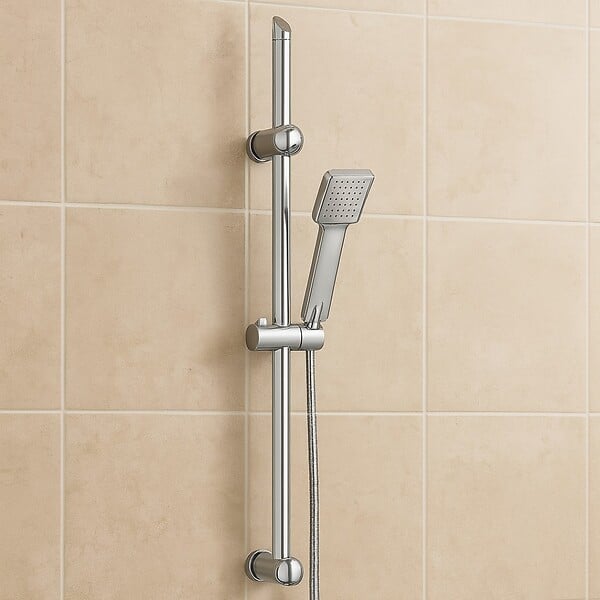 ESSEBAGNO - Quartos ensemble de douche chromé 3 pièces - large
