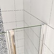 AICA SANITAIRE - AICA Porte de douche pivotante en 6mm verre securit anticalcaire porte de douche 110cm avec 1 élément fixe Hauteur 187cm - vignette