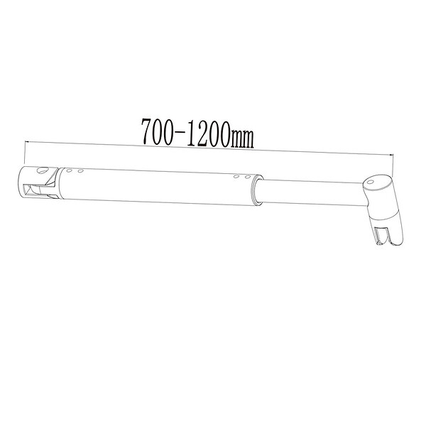 AICA SANITAIRE - Aica Paroi De Douche 120x200cm Paroi De Douche à L'italienne En 8mm Verre Anticalcaire Style Moderne Avec Barre De Fixation Extensible Noire 70-120cm - large