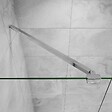 AICA SANITAIRE - Paroi de douche 120x200cm verre 10mm avec barre de fixation 90cm Pince renforcée, AICA paroi de douche à l'italienne en verre securit anticalcaire - vignette