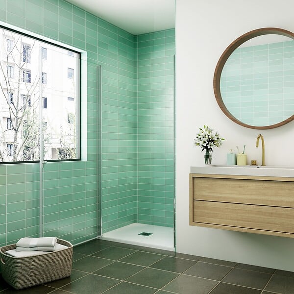 AICA SANITAIRE - AICA porte de douche 80x180cm porte de douche pivotante en niche 5mm verre anticalcaire porte de douche hauteur 180 cm - large