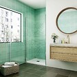 AICA SANITAIRE - AICA porte de douche 80x180cm porte de douche pivotante en niche 5mm verre anticalcaire porte de douche hauteur 180 cm - vignette