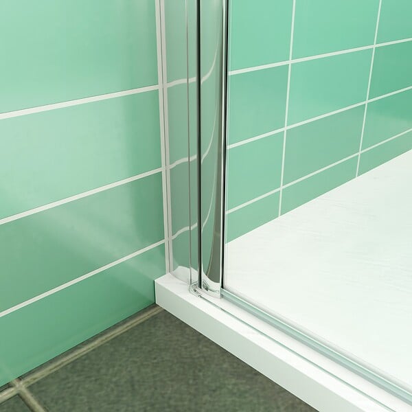 AICA SANITAIRE - AICA porte de douche 80x180cm porte de douche pivotante en niche 5mm verre anticalcaire porte de douche hauteur 180 cm - large