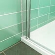 AICA SANITAIRE - AICA porte de douche 80x180cm porte de douche pivotante en niche 5mm verre anticalcaire porte de douche hauteur 180 cm - vignette