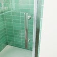 AICA SANITAIRE - AICA porte de douche 80x180cm porte de douche pivotante en niche 5mm verre anticalcaire porte de douche hauteur 180 cm - vignette