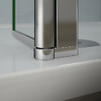 AICA SANITAIRE - Volet pivotant seul 40x200cm pour paroi de douche italienne en verre 8mm, retour pivotant à 180°, verre anticalcaire - vignette