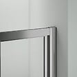 AICA SANITAIRE - AICA porte de douche 90x185cm pliante en verre sécurit clair,installation en niche - vignette