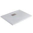 KINEDO - Receveur de douche Kinesurf biotec rectangle Blanc 150 x 90 x 4 bonde centre longueur - vignette