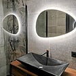 ESSEBAGNO - Envol mitigeur lavabo haut noir et or rose - vignette