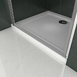 AICA SANITAIRE - AICA porte de douche pivotante 100x185cm en niche en verre bande central dépoli anticalcaire Installation à Gauche - vignette