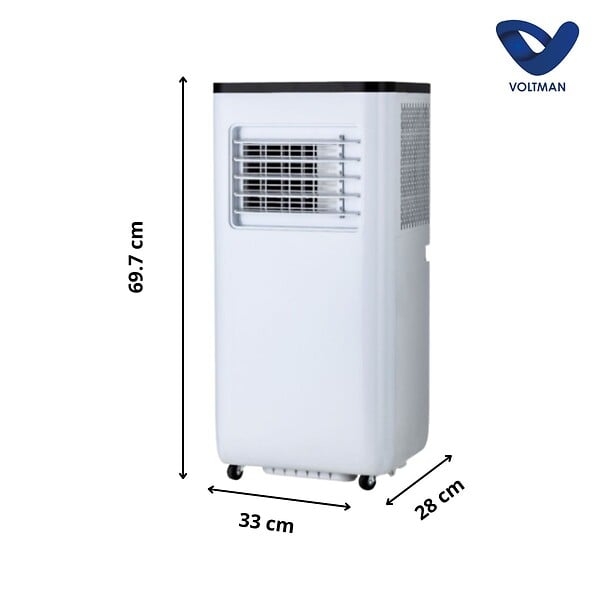 VOLTMAN - Climatiseur 7000BTU 3en1 Ventilateur Déshumidificateur - Silencieux - 2000W - Classe énergétique A - Voltman - large