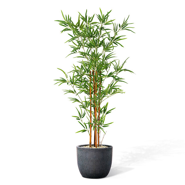 ID MARKET - Bambou artificiel hauteur 150 cm - large