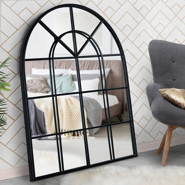 ID MARKET - Miroir verrière arche design industriel 80x100 cm - large