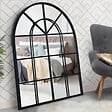 ID MARKET - Miroir verrière arche design industriel 80x100 cm - vignette
