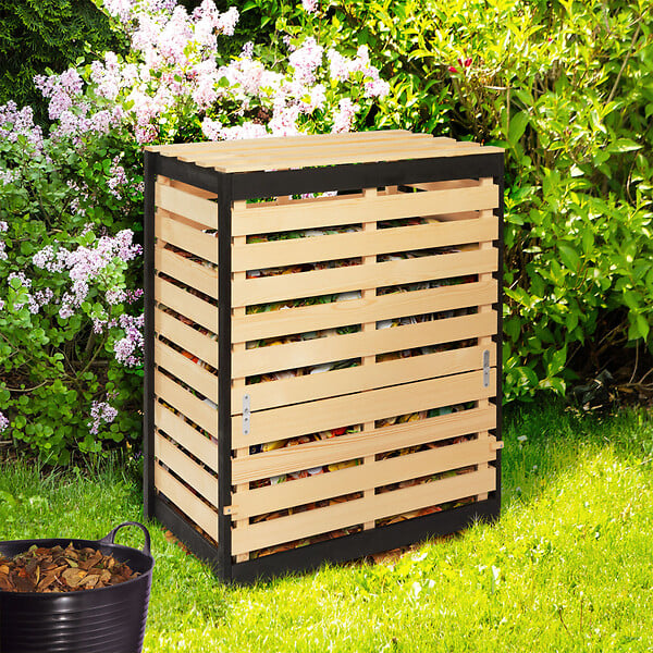 ID MARKET - Bac de compostage en bois 360L - large