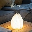 GINGKO - Lampe Smart Vase Gingko - bambou - rechargeable - vignette