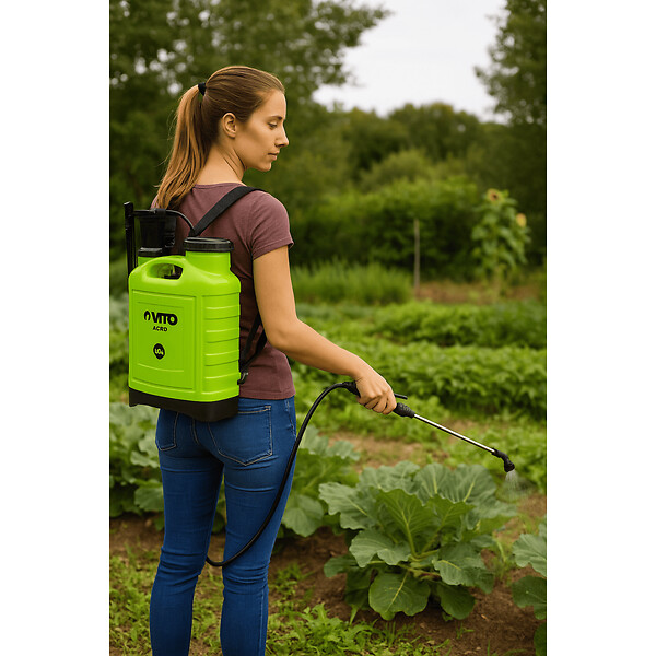 VITO - Pulvérisateur à main 16L Spray et Jet Végetaux accessoires 3 buses Jardin, Potager, Toiture VITO - large