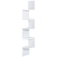 ID MARKET - Etagère murale d'angle ISA 5 niveaux blanche - vignette